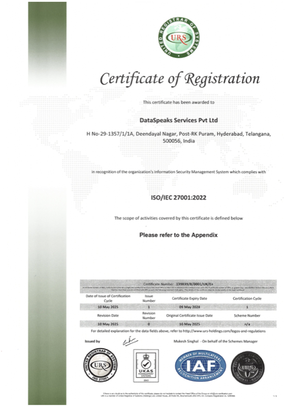 We’re now ISO/IEC 27001:2022 Certified — with UKAS Accreditation and IAF Recognition! ✅